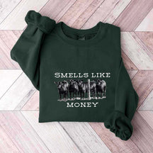 Smells Like Cattle Western Cow Sweatshirt