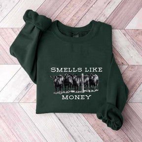 Smells Like Cattle Western Cow Sweatshirt