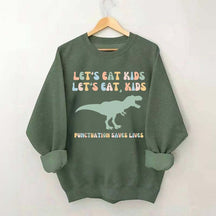 Funny Grammar Punctuation Commas Sweatshirt