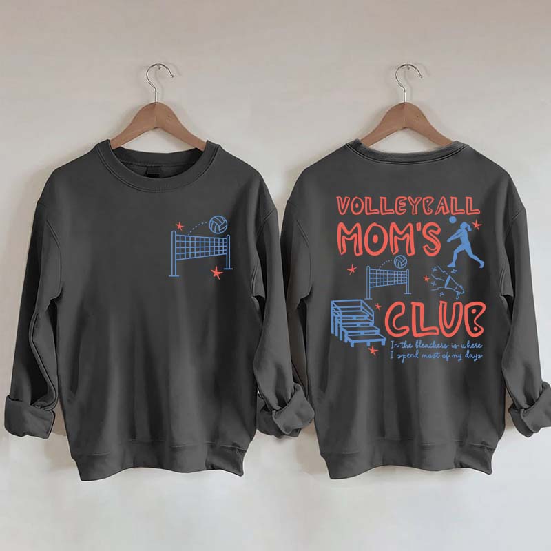 Funny Volleyball Moms Club Sweatshirt