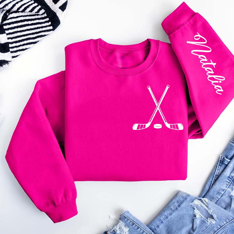 Personalized Hockey Name Sweatshirt