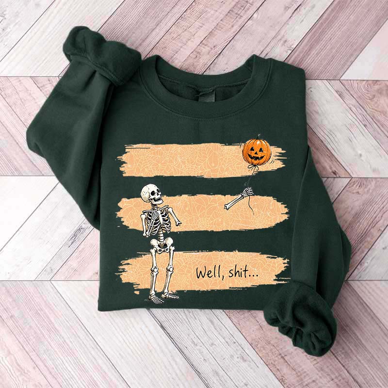 Funny Skeleton Lost Balloon Sweatshirt