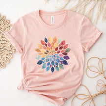Floral Mandala Yoga Leaves T-Shirt