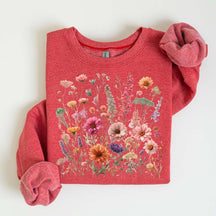 Pastel Botanical Floral Lover Gift Sweatshirt