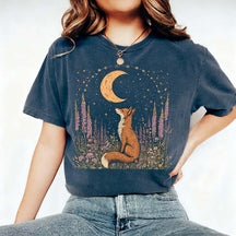 Celestial Fox Goblincore Cottagecore T-Shirt