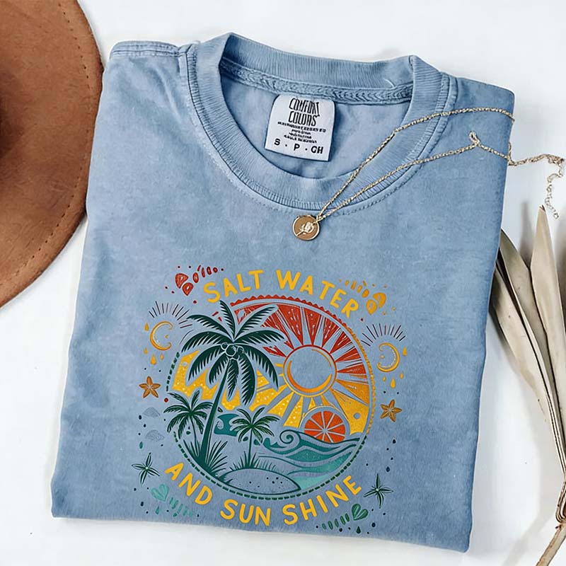 Comfort Colors Salt Water And Sun Shine T-Shirt