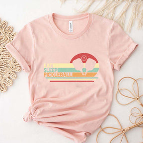 Retro Eat Sleep Pickleball T-Shirt