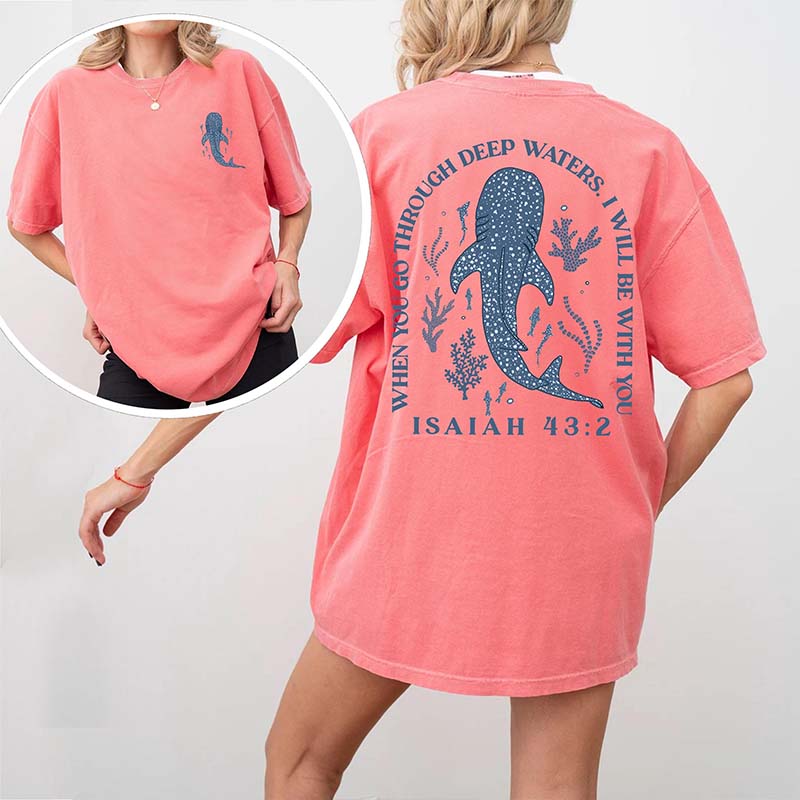 Whale Shark Beachy Coconut Girl T-Shirt