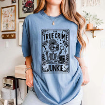 True Crime Junkie Tarot Card T-Shirt