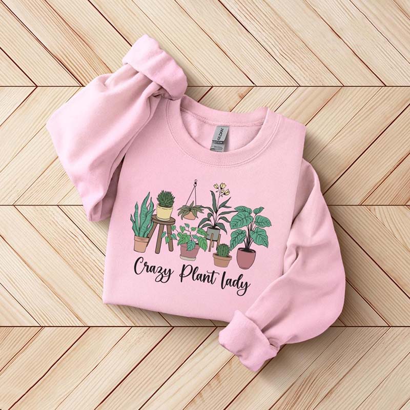 Crazy Plant Lady Botanical Mom Sweatshirt