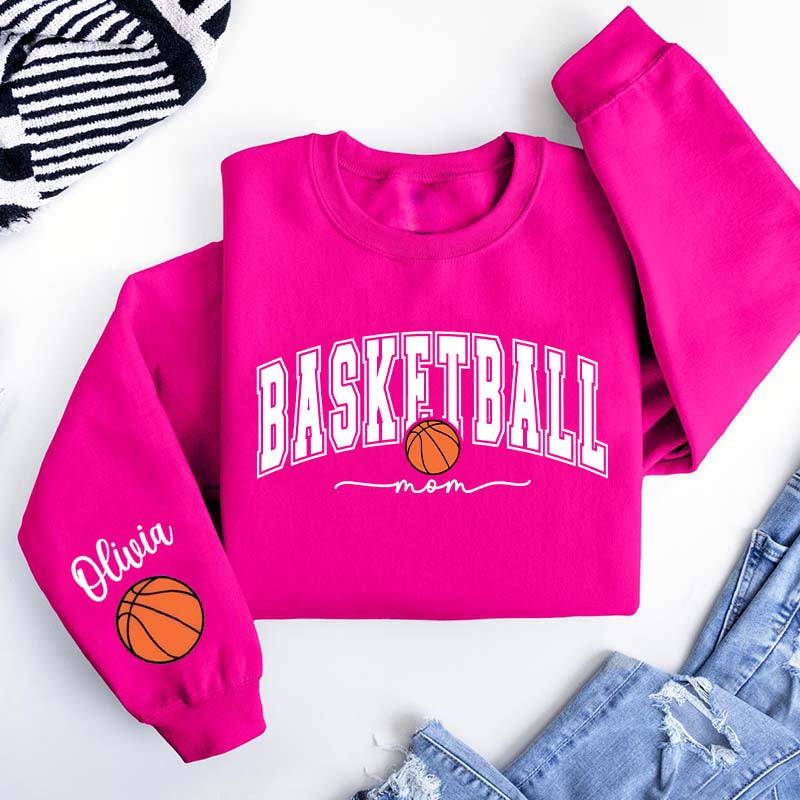 Personalized Basketball Mom Sweatshirt
