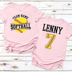 Personalized Softball Team T-Shirt