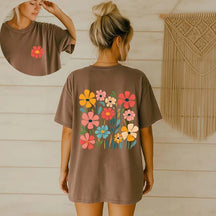 Botanical Daisy Lover Retro Floral T-Shirt