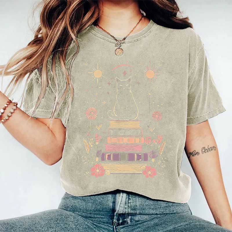 Retro Mystical Cat T-Shirt