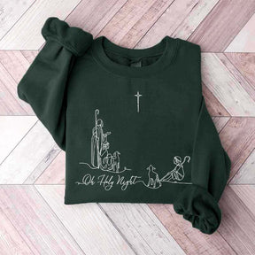 Oh Holy Night Faith Based Sweatshirt