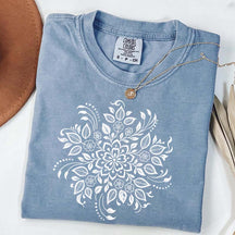 Vintage Mandala Flower T-Shirt