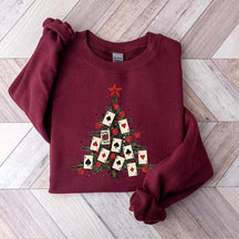 Poker Cards Christmas Tree Sweatshirt
