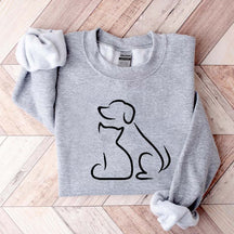 Dog and Cat Bestfriends Sweatshirt
