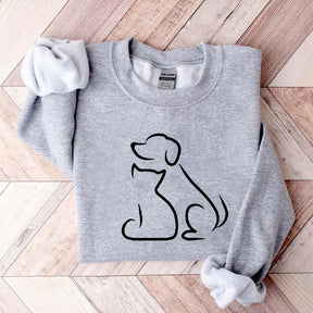 Dog and Cat Bestfriends Sweatshirt