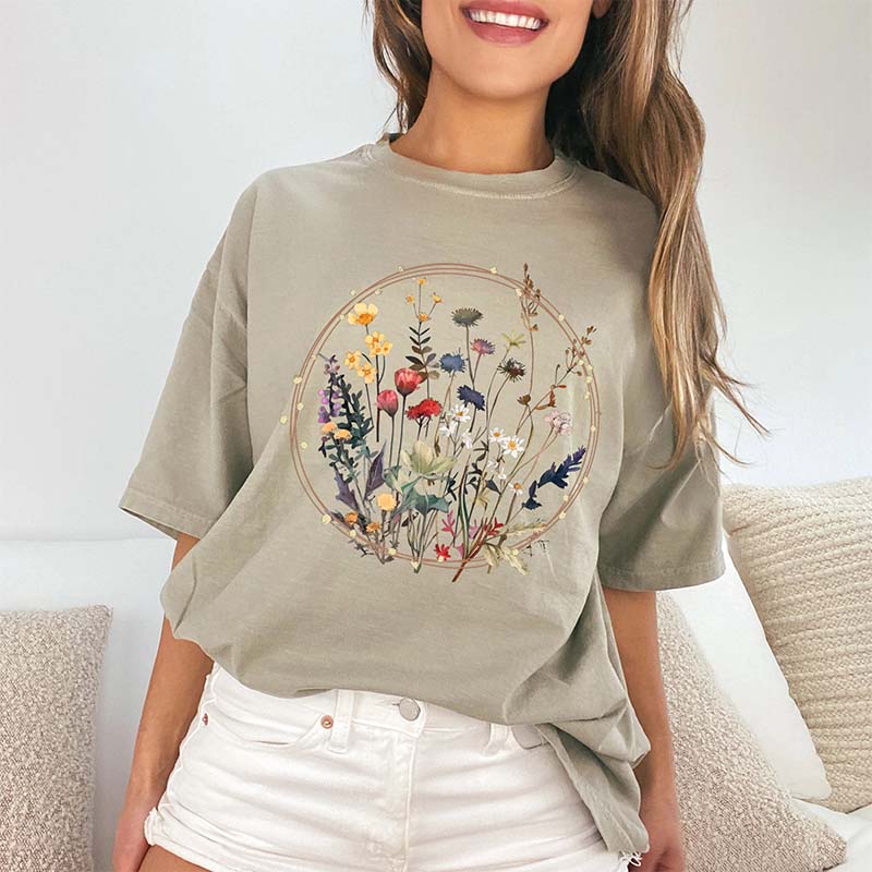 Floral Graphic Ring Wildflowers T-Shirt