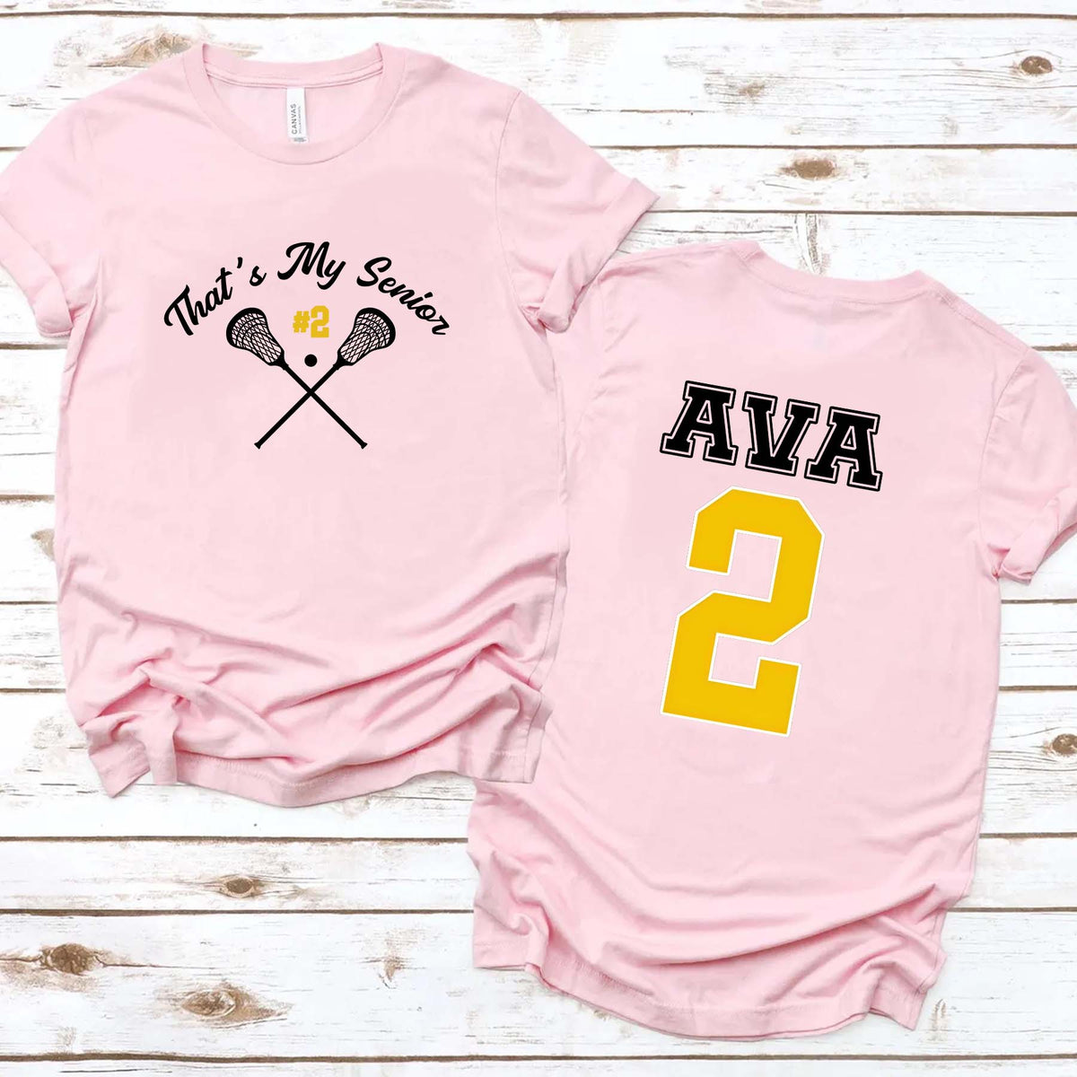 Custom Senior Lacrosse Team T-Shirt