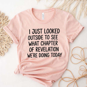 I Just Looked Outside To See What Chapter Of Revelation We're Doing Today T-Shirt
