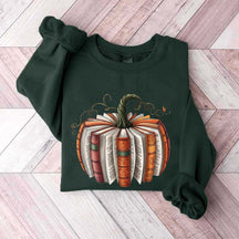 Fall Book Pumpkin Halloween Sweatshirt