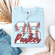 Custom Baseball Name and Number Aunt T-Shirt