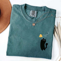 Black Cats Fall Cozy Cute T-Shirt