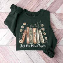 Just One More Chapter Retro Flowers Sweatshirt