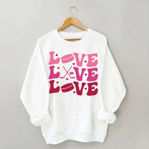 Sports Love Hockey Mom Sweatshirt