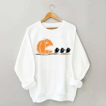 Halloween Pumpkin Eat Ghost Party Sweatshirt