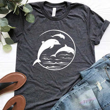 Retro Vintage Dolphin Lover T-Shirt