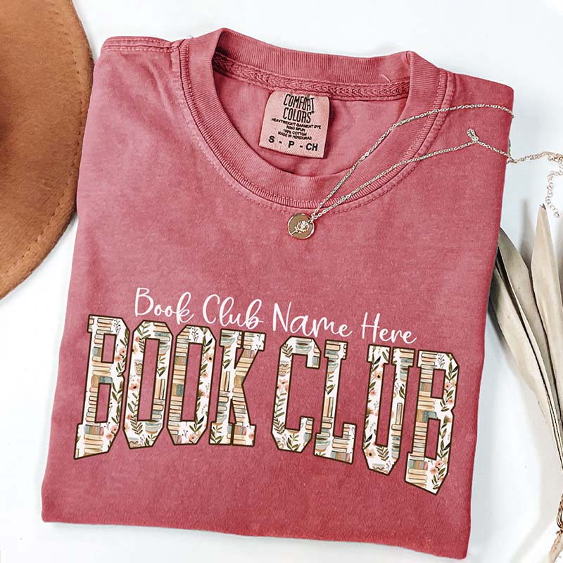 Custom Book Club Comfort Colors T-Shirt