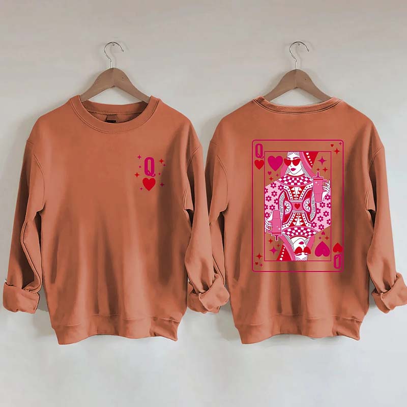 Queen Of Hearts Valentine's Day Sweatshirt