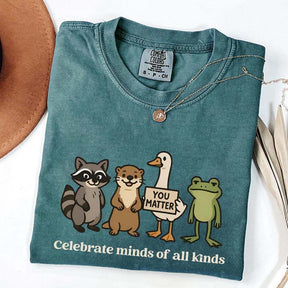 Funny Celebrate Minds of All Kinds T-Shirt
