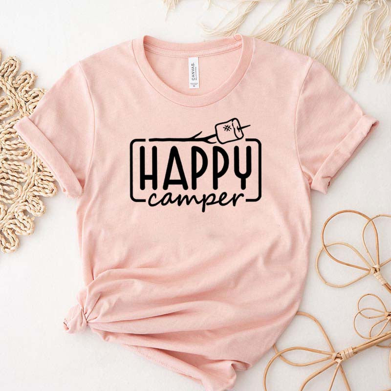 Happy Camper Marshmallow T-Shirt