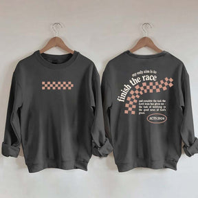Finish the Race Acts 20:24 Bible Verse Sweatshirt