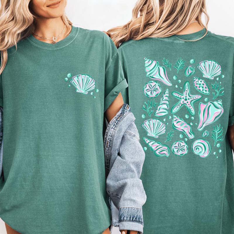 Summer Seashells Comfort Colors T-Shirt