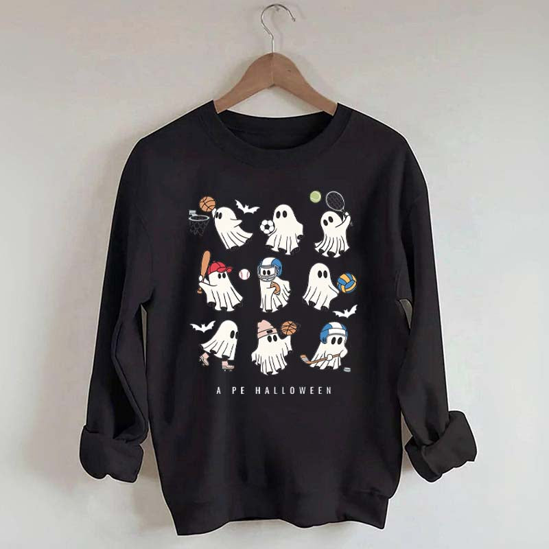PE Teacher Halloween Spooky Sweatshirt