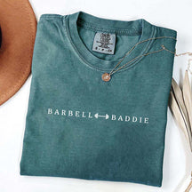 Weightlifting Barbell Baddie T-Shirt