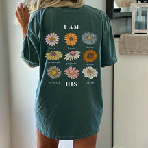 Christian Jesus Flowers T-Shirt