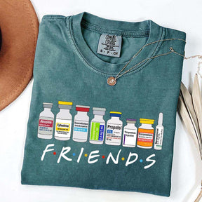 Nurse Friends Propofol CRNA Medical Critical Care T-Shirt