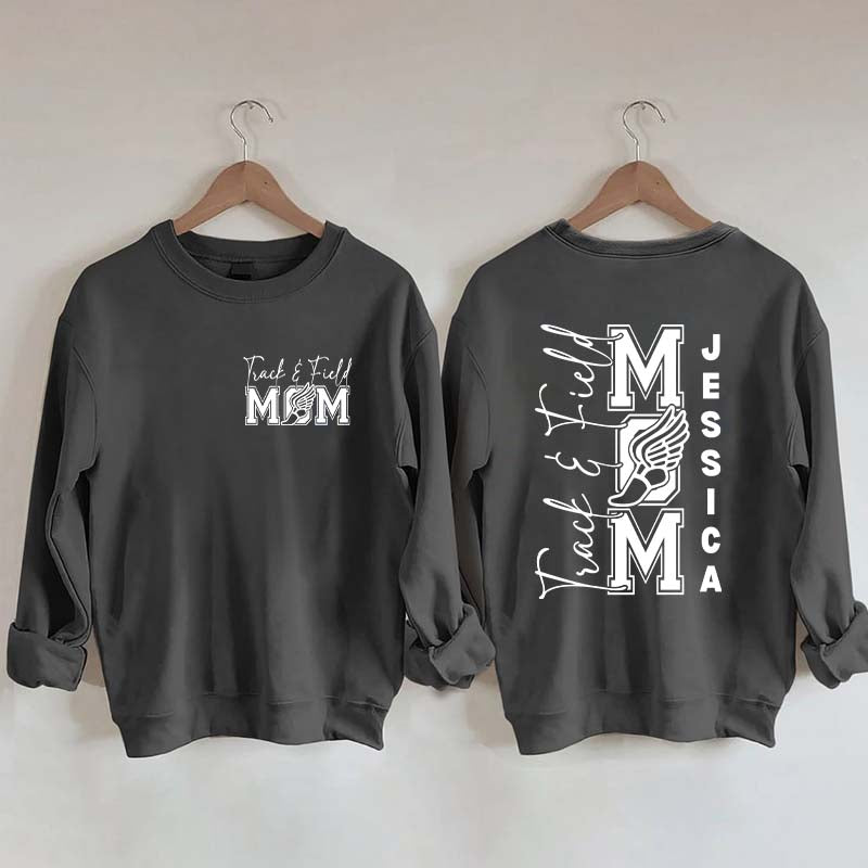 Custom Track and Field Mom Sweatshirt