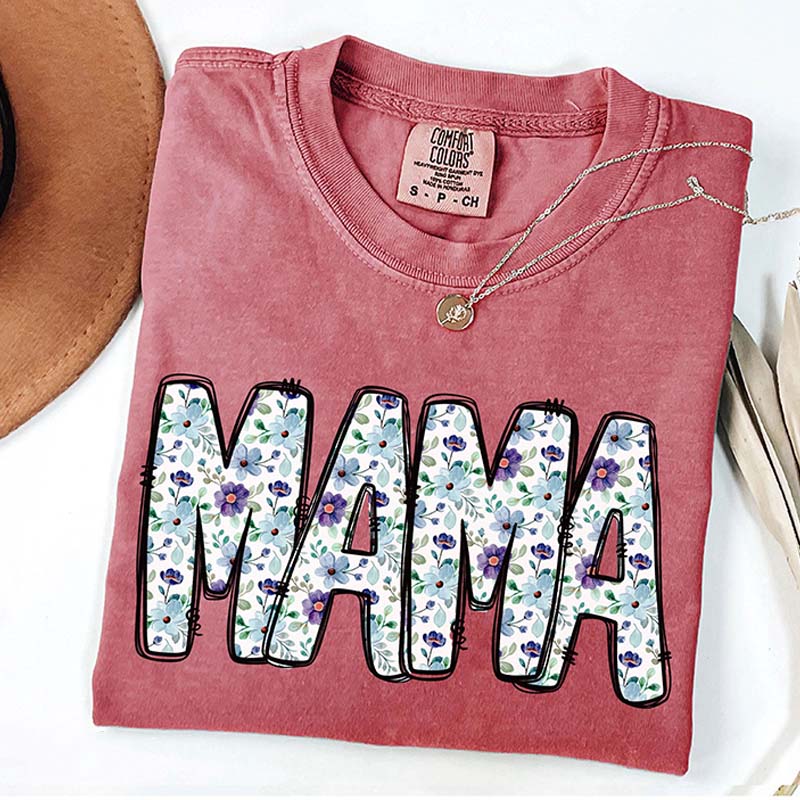 Vintage Floral Mama Mothers Day T-Shirt