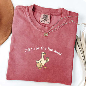 Off To Be The Fun Aunt Goose Pregnancy T-Shirt