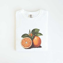 Vintage Orange Pastel Drawing T-Shirt