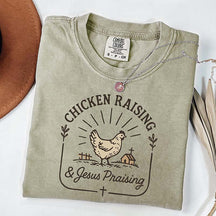 Chicken Raising & Jesus Praising T-Shirt