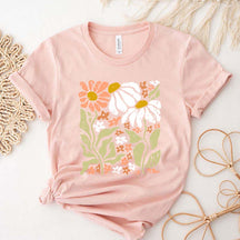 Boho Wildflowers Floral Nature Simple T-Shirt