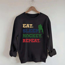 Eat Sleep Hockey Repeat Sweatshirt